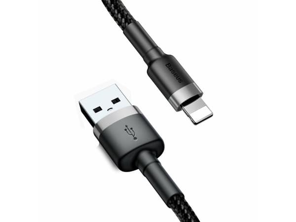 Baseus CALKLF-BG1, 1 m, USB A, Sort, Grå