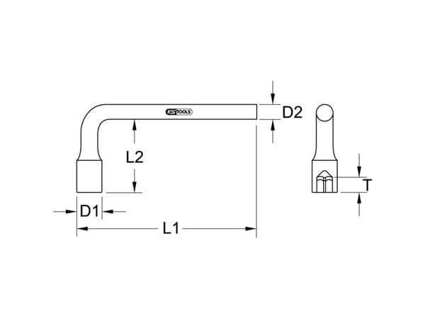 KS Tools 963.8252, 1 styck, 240 mm, 280 g