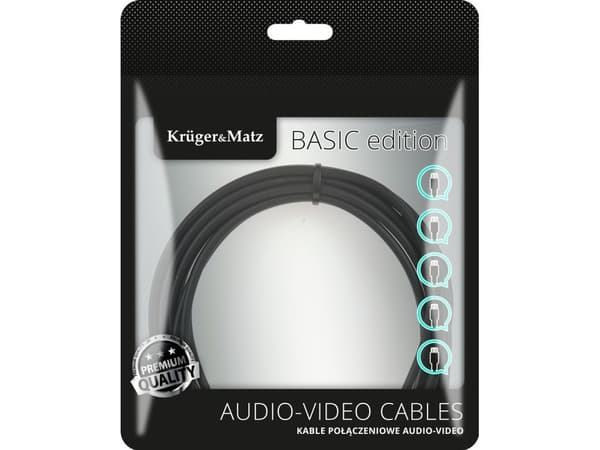 Kruger&Matz Toslink–Toslink-kabel 3 m sort (KM1224)