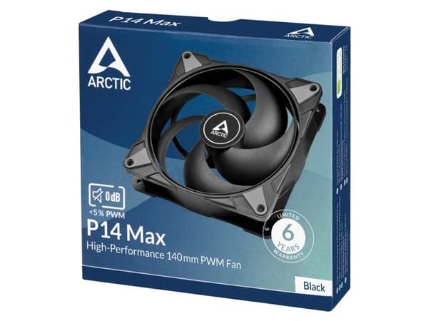 ARCTIC P14 Max - Kabinettvifte - 140 mm - svart