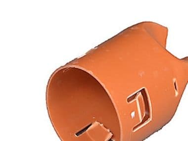 Wavin 92/80 mm PVC-dräneringsslutmuff