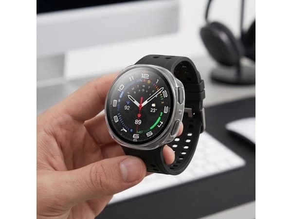 Tech-Protect Defense 2-Pack Case for Samsung Galaxy Watch 44mm - Clear Matte Black