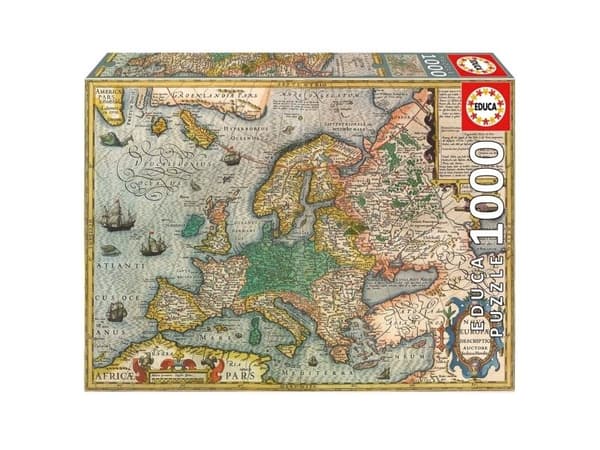 Educa 1000-kort över Europa