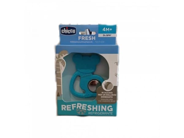 CHICCO-281502 i rostfritt stål KOALA 4M+ bitring