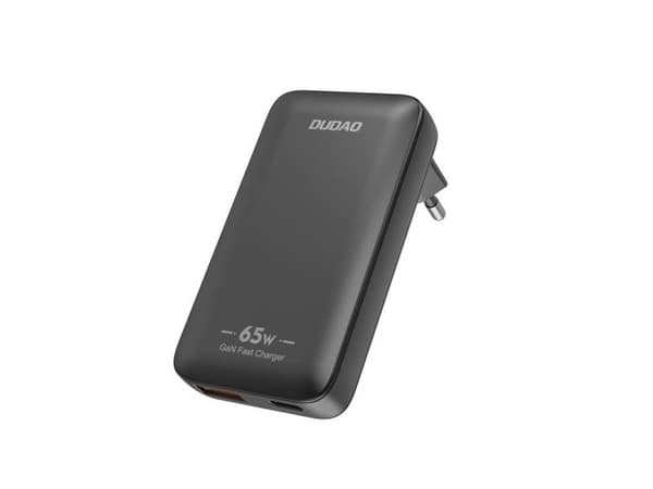 Dudao A65Q Adapter 65Watt GaN 1xUSB-C + 1xUSB-A Hvid