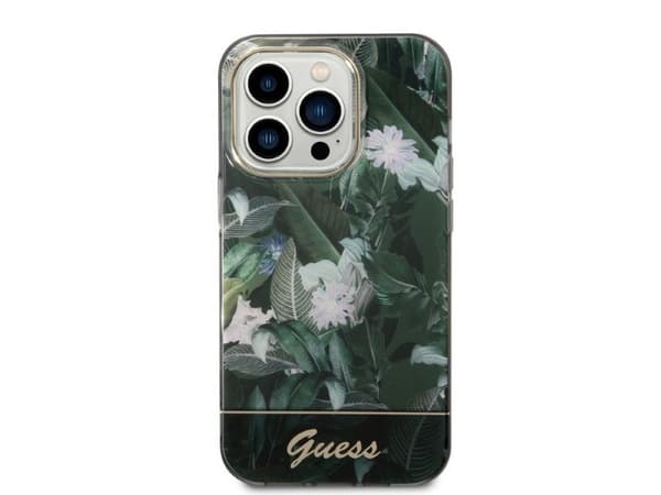 Guess Jungle Collection-deksel for iPhone 14 Pro Max - grønn