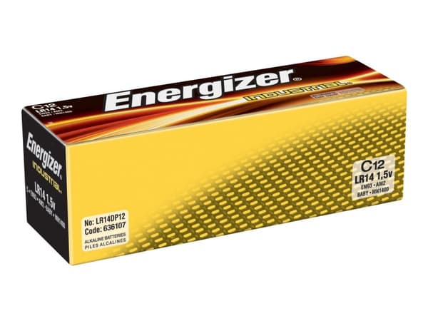 Battery Energizer® Industrial Alkaline, C, 12 kpl