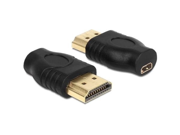 Delock - HDMI-sovitin - HDMI han til mikro HDMI hun