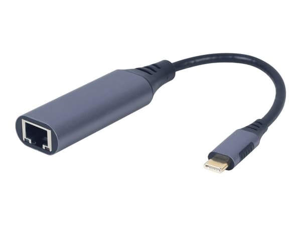 Cablexpert - Nätverksadapter - USB-C 3.0 - Gigabit Ethernet - rymdgrå