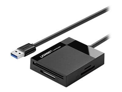 Ugreen - Kortleser - alt-i-1 (CF I, CF II, MS, MMC, SD, TransFlash, microSD, SDHC, microSDHC, SDXC) - USB 3.0