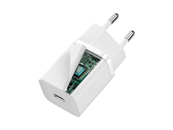 Baseus Super Si Hurtiglader 1C 30W Vegglader (hvit)