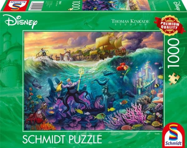 Schmidt Spiele Thomas Kinkade Studios: Disney - Ursula (1000 brikker)