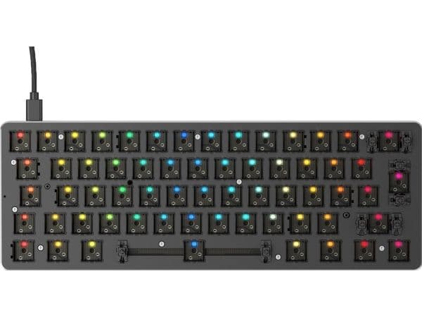 Glorious PC Gaming Race GMMK, Keyboard barebone, 293 mm, 103 mm, 44 mm, Sort