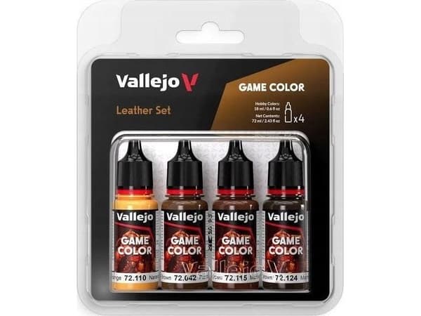 Vallejo Game Color 72.385 Läder set 4 x 18 ml