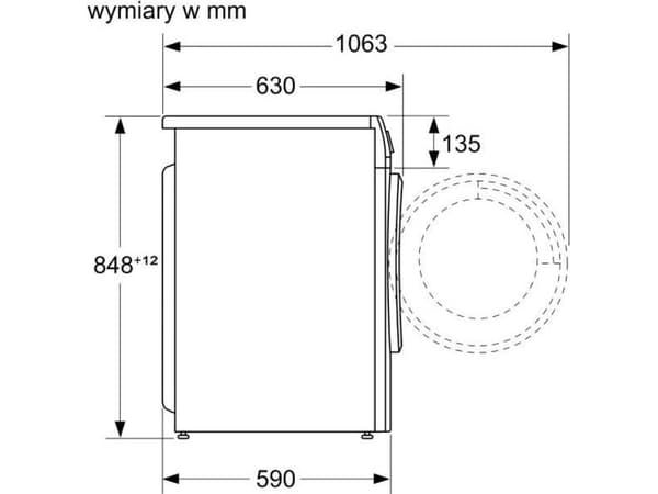 Bosch WNA13401PL vask-/tørkemaskin