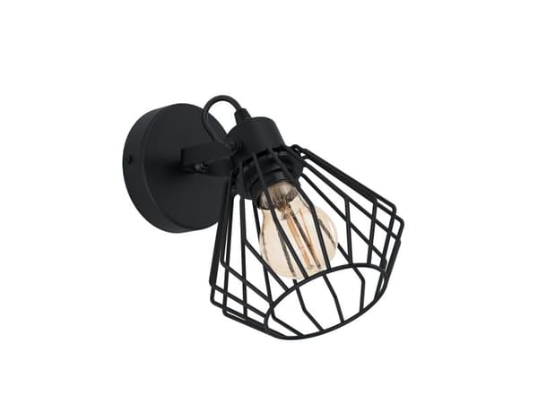 EGLO TABILLANO vägglampa E27 svart