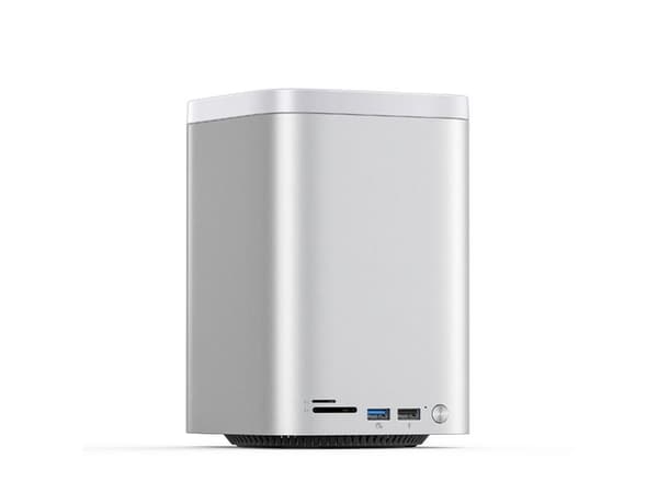 Orico MiniTower med harddiskbrønner på opptil 56 TB - sølv