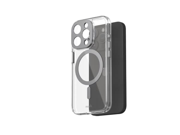 Moshi iGlaze till iPhone 15 Pro - Meteorite gray