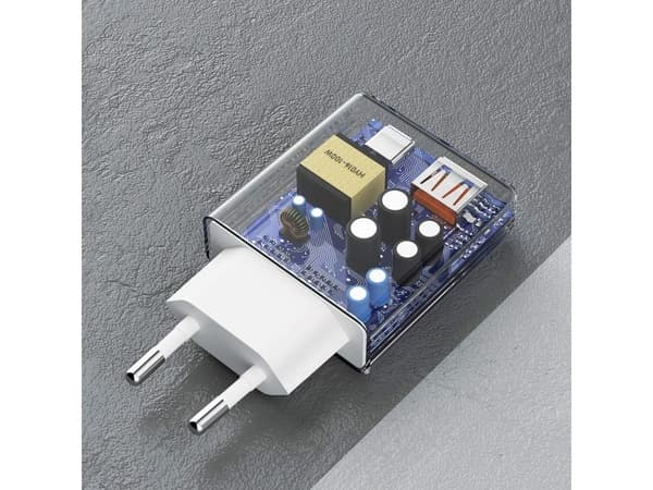 Dudao A30EU Adapter 30Watt GaN 1xUSB-C 1xUSB-A