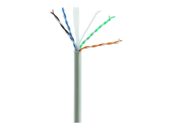 Gembird - Irtokaapeli - 100 m - UTP - CAT 6 - kiinteä - harmaa - harmaa