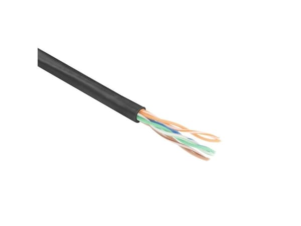 ACT CAT5E U/UTP stranded patch sort 100 m kabelrull (EP590H)