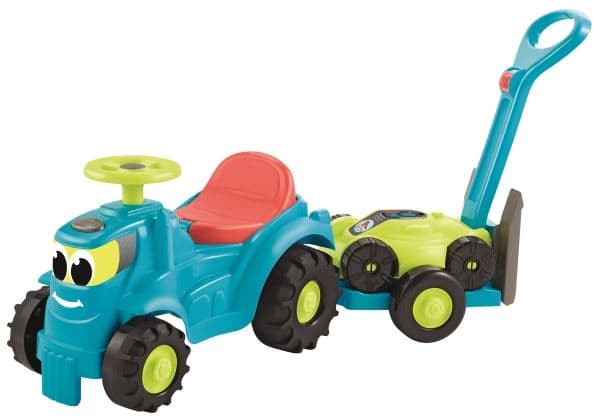 Traktor gåbil m/trailer + græsslåmaskine 103,5cm