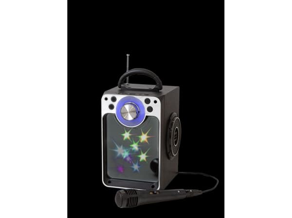 Stars Karaoke machine w/bluetooth BLACKDisco LED light
