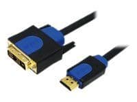 LogiLink - Adapterkabel - HDMI han til DVI-D han - 2 m