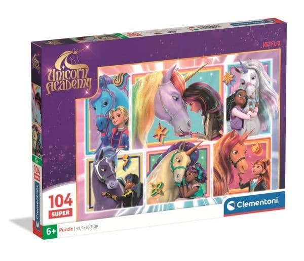 Pussel Super Unicorn Academy -3-, 104 bitar