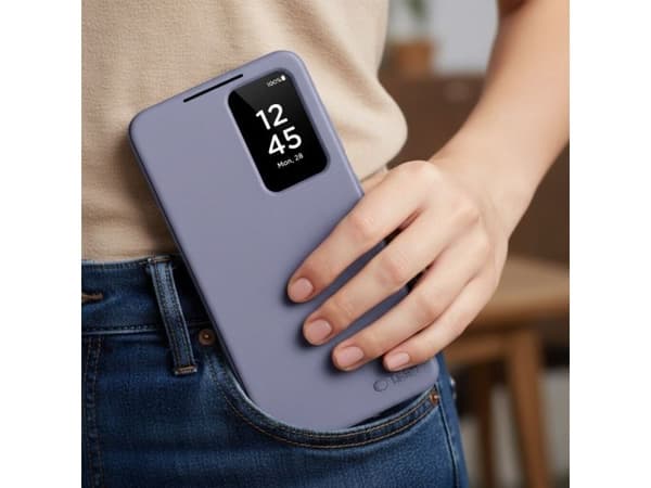 Tech-Protect smart wallet-deksel til Samsung Galaxy S26 - lilla