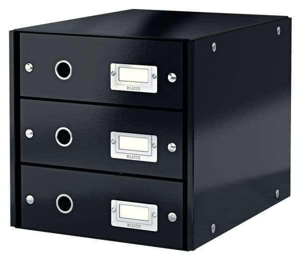 Skuffekabinet A4 Leitz Click&Store med 3 skuffer sort