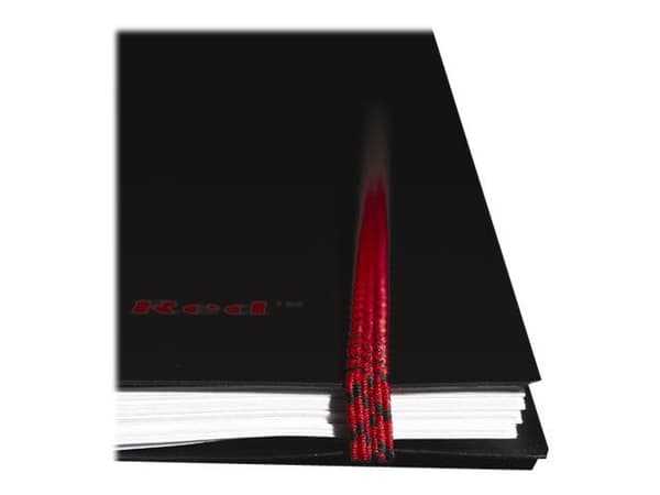 Notesbog black n red 400047653 pp linjeret a4