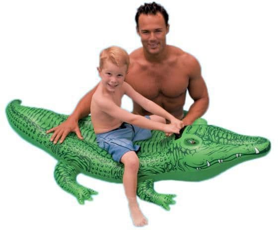 BADELEKE INTEX KROKODILLE 168 CM RIDE-ON 3+