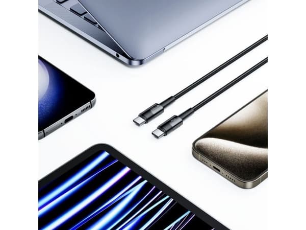 Kaapeli USB Tech-Protect kaapeli 3A 60W 1m PD USB-C - USB-C Tech-Protect UltraBoost szary