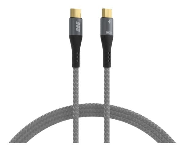 EFB Elektronik USB-CC-00003, 2 m, USB C, USB C, USB 2.0, 0,48 Gbit/sek, Sort, Grå
