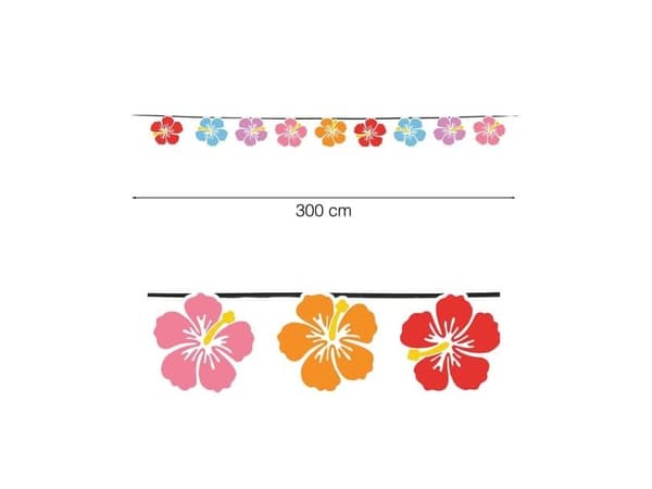 Hibiscus blomster guirlande