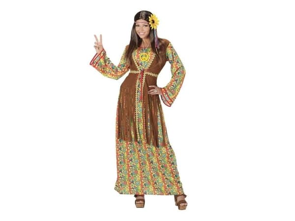 Hippie kvinna kostym