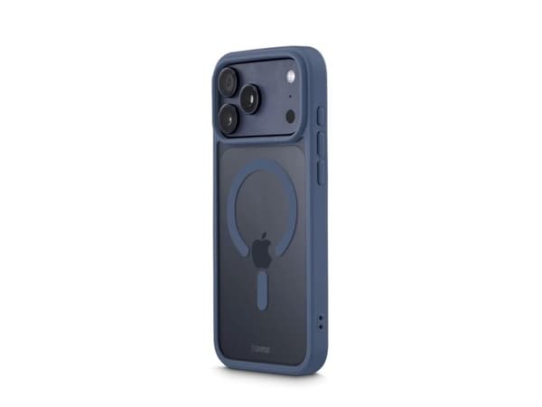 Hama Frame Protect, deksel, Apple, iPhone 17 Pro Max, 17,5 cm (6,9"), Transparent, Blå