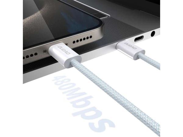 Dudao L6C USB-C til USB-C PD-kabel 30W 1 m - lys blå