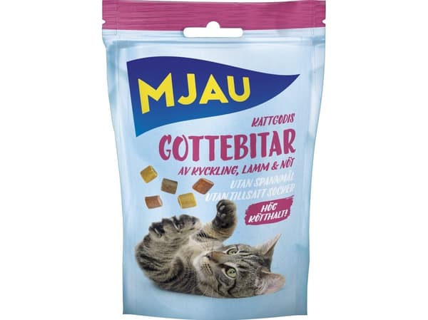 Mjau Kattgodis Gottebitar 30g