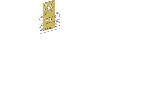 Montageplade universal P31 60 mm galvaniseret