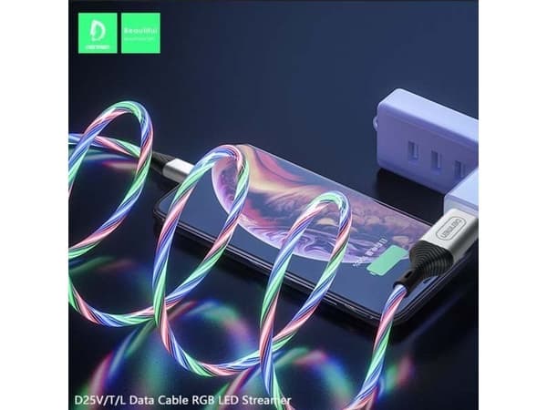 USB-kabel Vega USB-A till microUSB 1 m silver (29971)