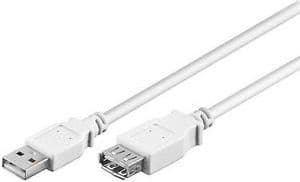 Kaapeli USB 2.0 Extension S/B 1.8m harmaa