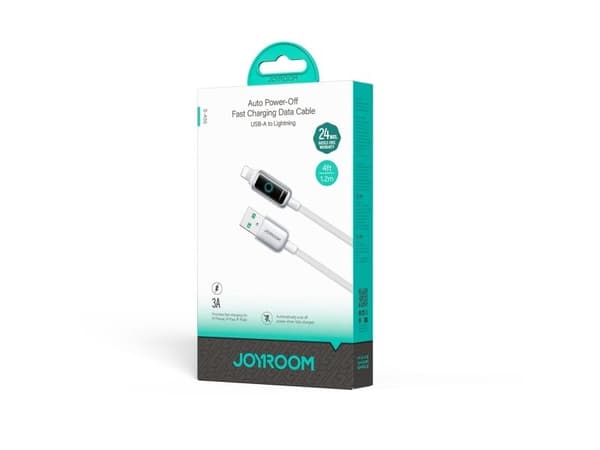 Joyroom S-A55 StarFlight 3A USB-A til Lightning-kabel 1,2 m hvit