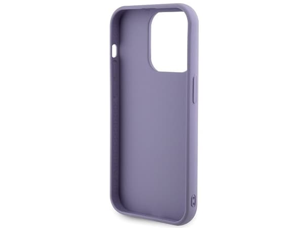 Guess Sequin Script metallskal till iPhone 15 Pro Max - lila