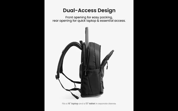 tomtoc UrbanEX-T77 laptopryggsäck 22 l, svart