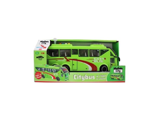 Impulse Toys bybuss m/lys & lyder 1:16