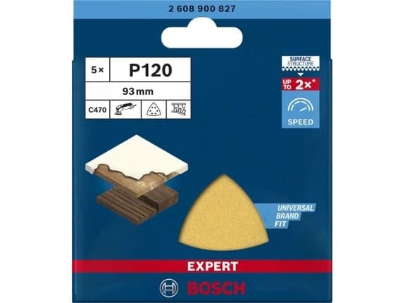 Slippapper BOSCH EXPERT C470 3-kant korn 120 (FP=5 st)