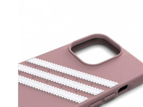 Adidas OR støpt PU-deksel til iPhone 13 Pro / iPhone 13 - rosa