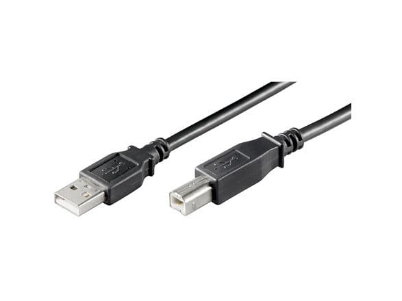 Goobay 68901, 3 m, USB A, USB B, USB 2.0, 0,48 Gbit/sek., Sort